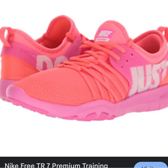 Nike Free TR7 Bright Pink Running Shoes Sneakers - Picture 7 of 7